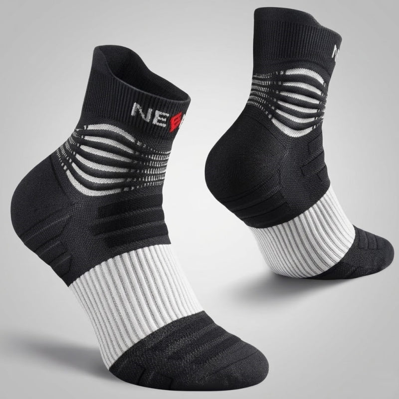 NEENCA Professional Compression Socks, Medical Athletic Ankle Socks for Injury Recovery & Pain Relief, Sports Protection, Circulation —1 Pair
