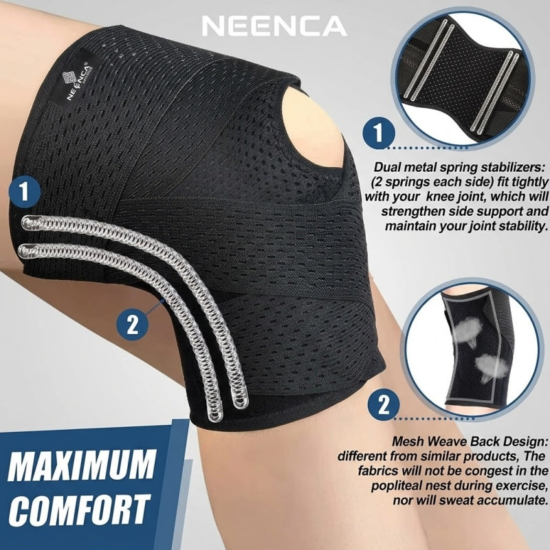 NEENCA Ultra-Soft Bandage for Sports, Running, Meniscus Tear, ACL, Arthritis Relief ACE-46