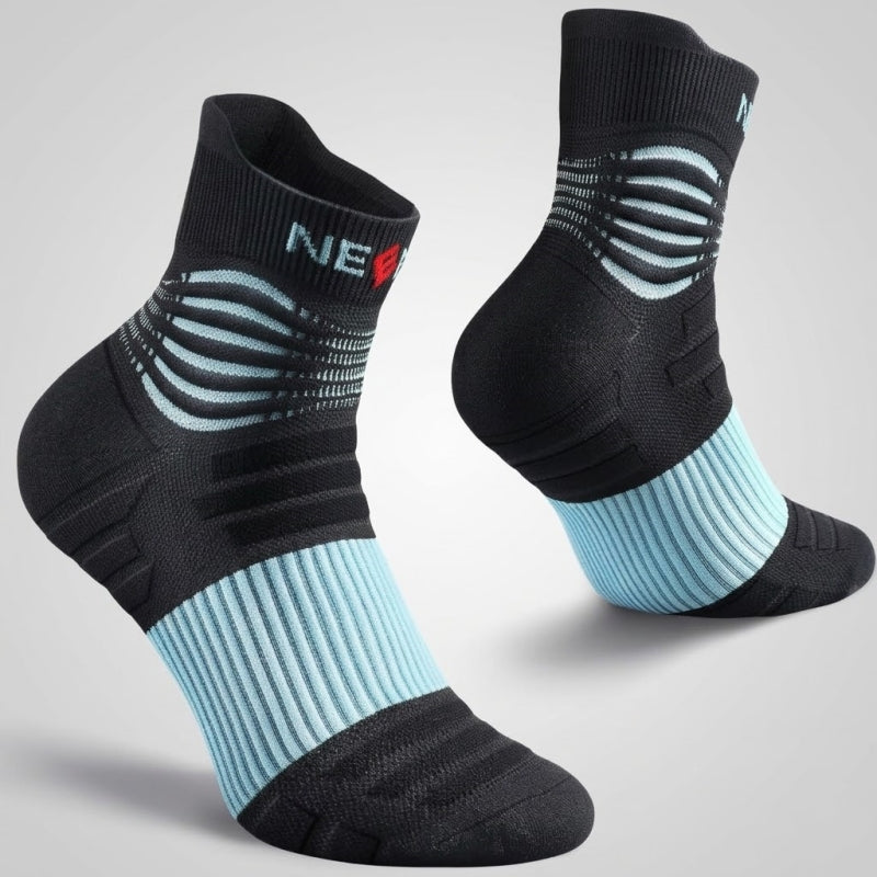 NEENCA Professional Compression Socks, Medical Athletic Ankle Socks for Injury Recovery & Pain Relief, Sports Protection, Circulation —1 Pair