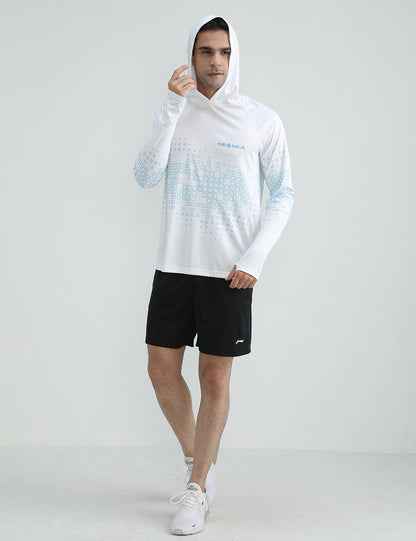 Men's Bricks Sun Protection Hoodie Shirt