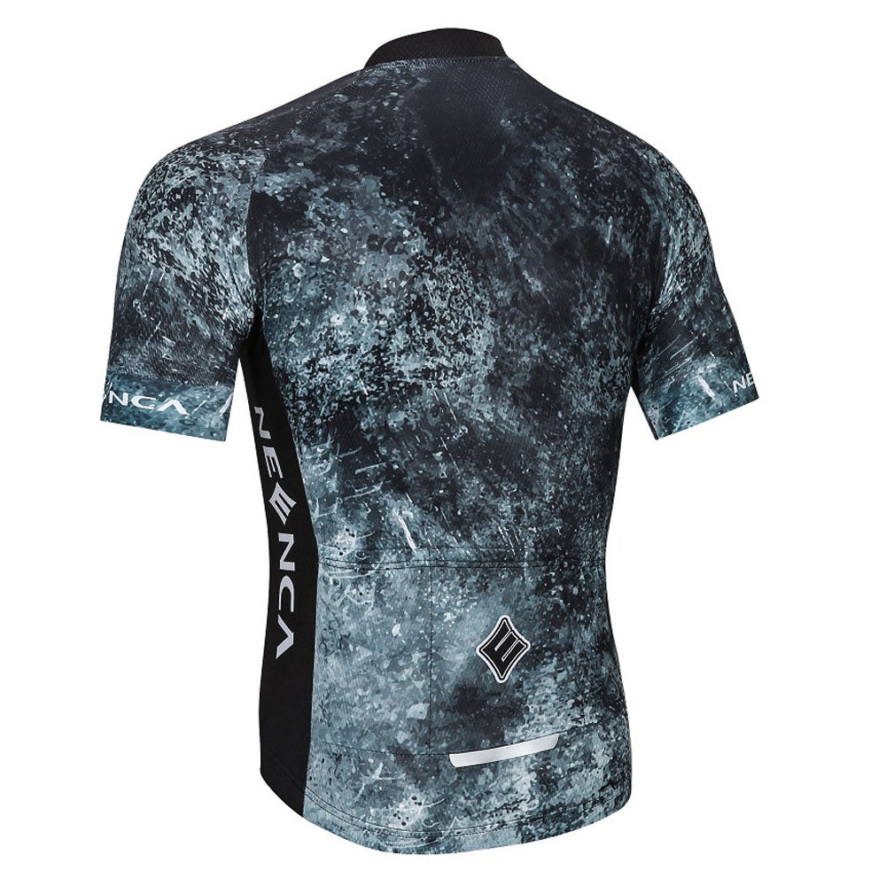 Neenca Cycling Jersey Men Full Zip Bike Shirt Racing Top Bicycle Clothing