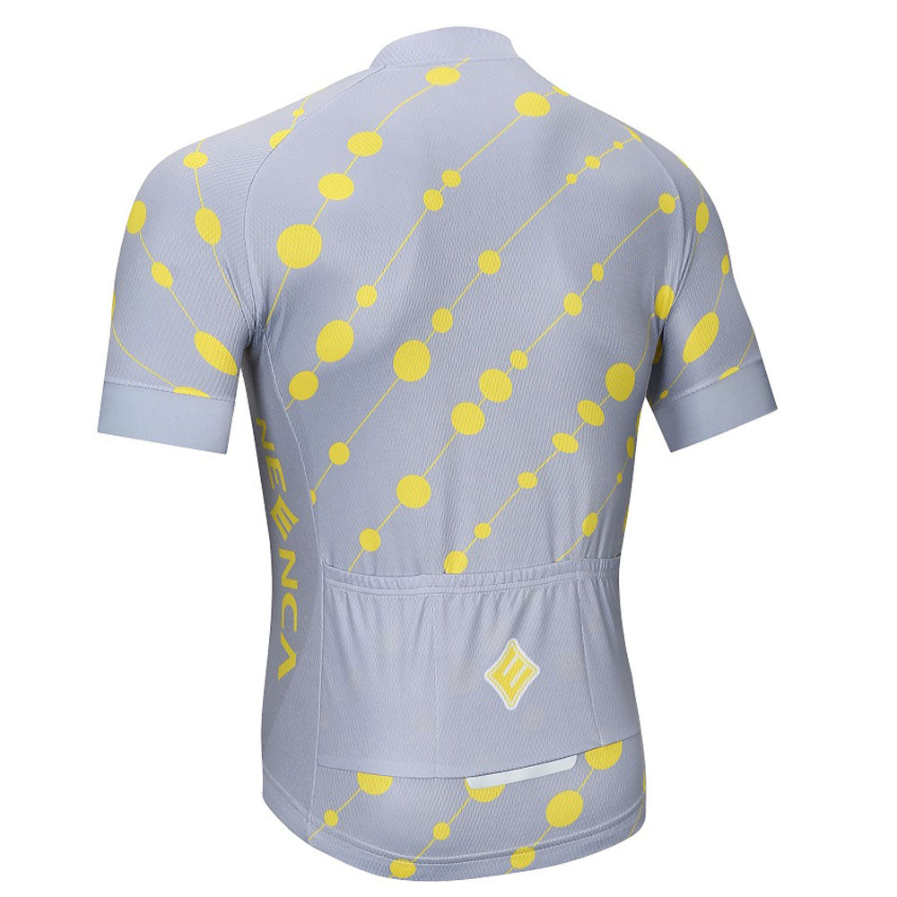 Neenca Cycling Jersey Short Sleeve Bike Tops with Pocket Reflective Stripe