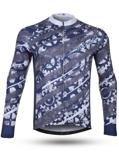 Neenca Men's Cycling Jersey Long Sleeve T Shirt