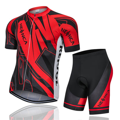 Neenca Cycling Jersey Short Sleeve Men MTB Bike Clothing Road Bicycle Shorts Padded