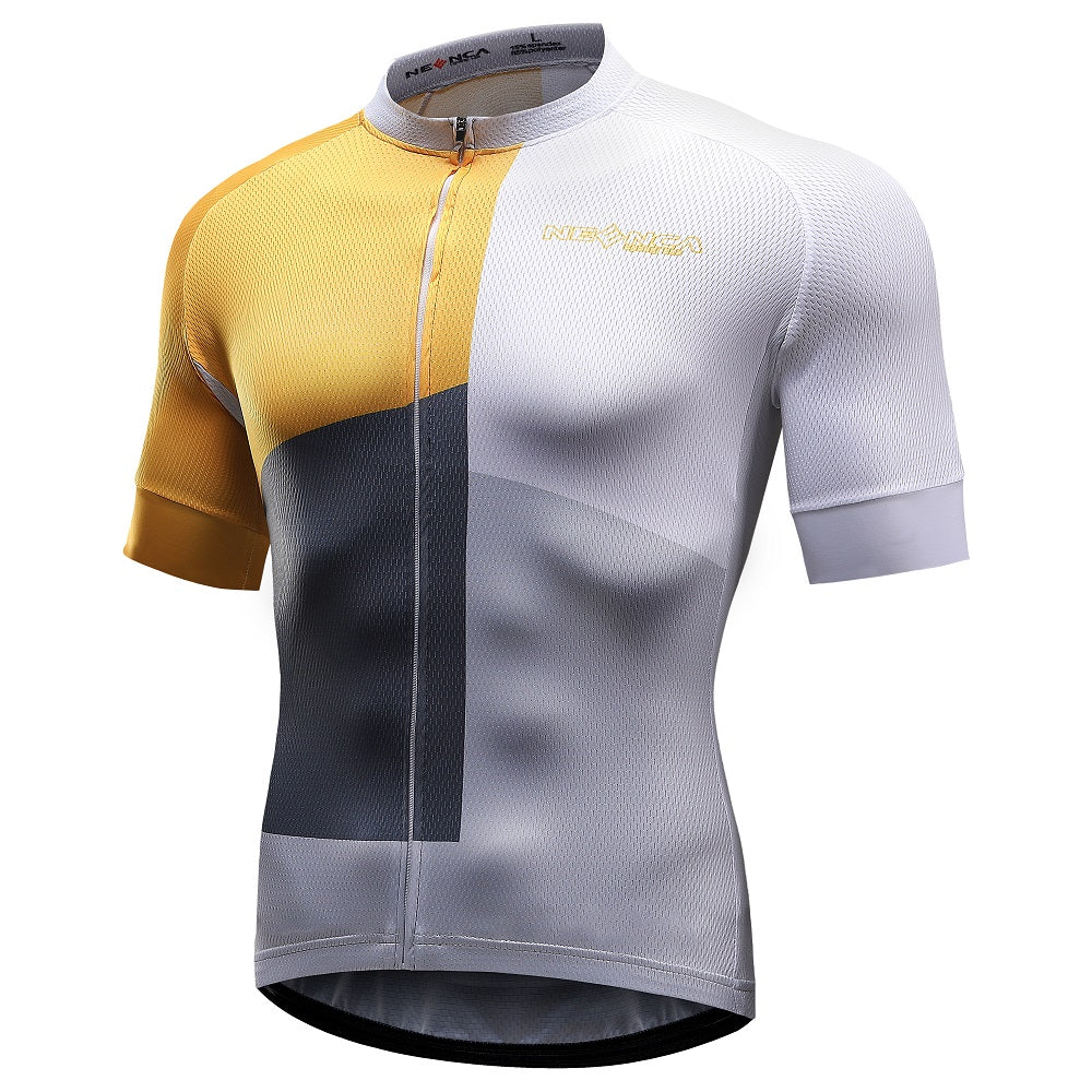 Neenca Men's Cycling Jerseys Tops with Pockets