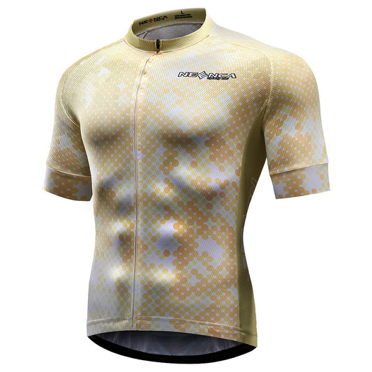Neenca Pro Full Zipper Men's Cycling Jersey Short Sleeve Riding Shirt
