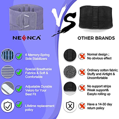 NEENCA Back Support Brace for Pain Relief of Back/Lumbar/Waist