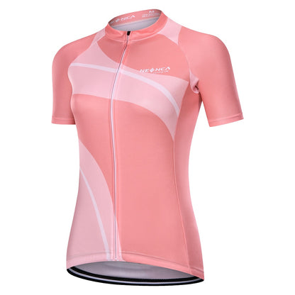 Neenca Women's Cycling Jersey Set Short Sleeve with 4D Padded