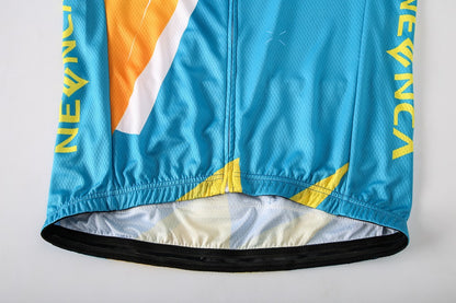 Neenca Men's Short Sleeve Full Zip Elastic Pro Road Bike Shirt