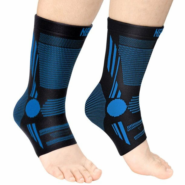 1 Pair Ankle Braces Foot Support Compression Sleeves For Men And