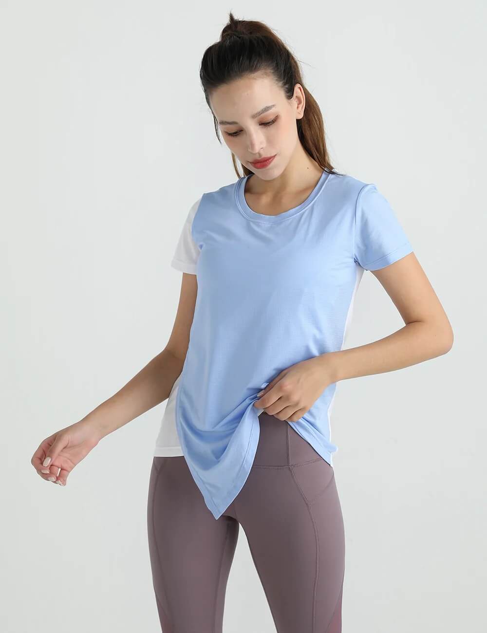 Women's Short Sleeve Crew-Neck Activewear T-Shirt